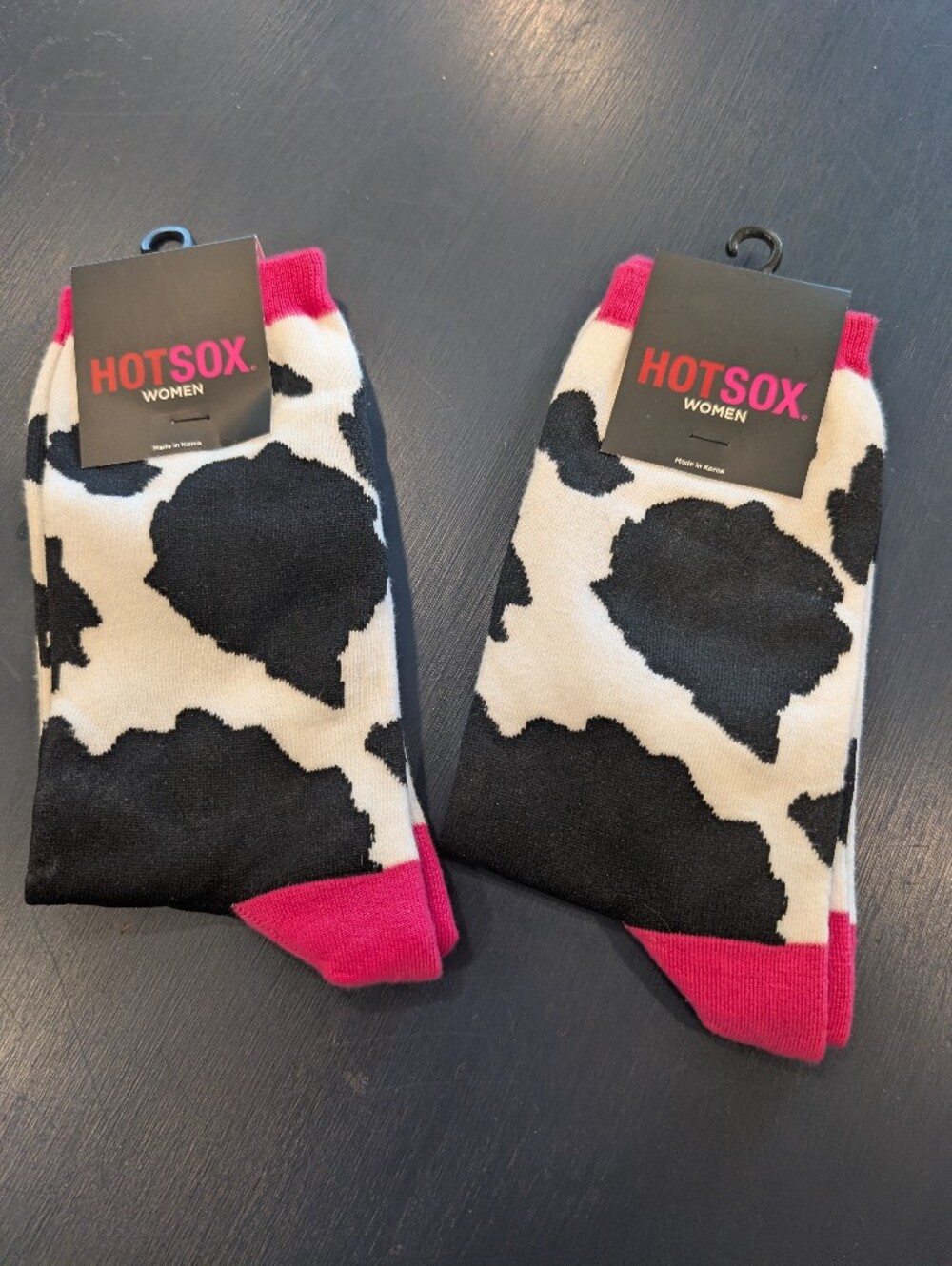 Hot Sox Cow Print
